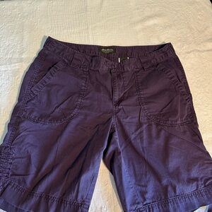 Dark eggplant Eddie Bauer shorts, size 10, EUC